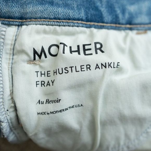 Mother Denim Au Revoir The Hustler Ankle Fray Flare Jeans Size 26 - Picture 10 of 15